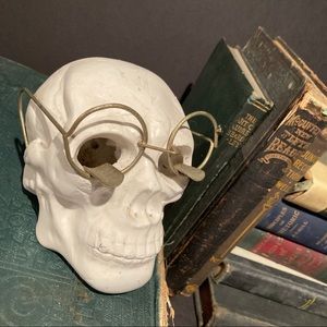 vintage skull ashtray